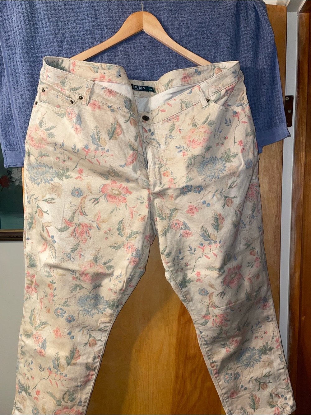 Ralph Lauren Cream Floral Women’s Jeans